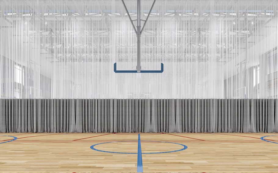 NBA Basketball Arena split for PE lessons