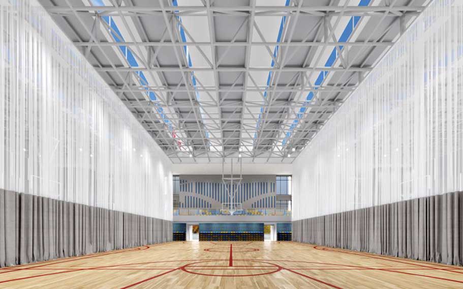 NBA Basketball Arena split for PE lessons