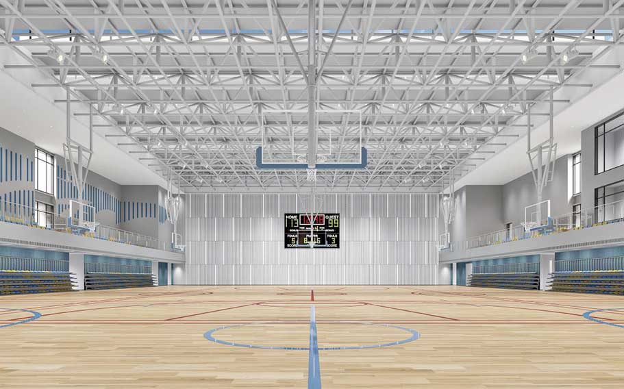 NBA Basketball Arena with retractable seats
